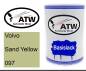 Preview: Volvo, Sand Yellow, 097: 500ml Lackdose, von ATW Autoteile West.